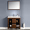 Fresca Allier 36" Wenge Brown Modern Bathroom Vanity with Mirror FVN8136WG