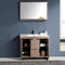 Fresca Allier 40" Gray Oak Modern Bathroom Vanity with Mirror FVN8140GO