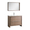 Fresca Allier 40" Gray Oak Modern Bathroom Vanity w/ Mirror FVN8140GO