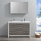 Fresca Allier Rio 48" Ash Gray Double Sink Modern Bathroom Vanity with Medicine Cabinet FVN8148HA-D