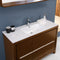 Fresca Allier 48" Wenge Brown Modern Bathroom Vanity with Mirror FVN8148WG