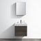 Fresca Valencia 24" Gray Oak Wall Hung Modern Bathroom Vanity with Medicine Cabinet FVN8324GO