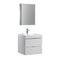 Fresca Valencia 24" Glossy White Wall Hung Modern Bathroom Vanity w/ Medicine Cabinet FVN8324WH