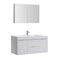 Fresca Valencia 48" Glossy White Wall Hung Modern Bathroom Vanity w/ Medicine Cabinet FVN8348WH