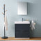 Fresca Valencia 30" Dark Slate Gray Free Standing Modern Bathroom Vanity with Medicine Cabinet FVN8430GG