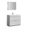 Fresca Valencia 40" Glossy White Free Standing Modern Bathroom Vanity w/ Medicine Cabinet FVN8442WH