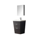 Fresca Milano 26" Chestnut Modern Bathroom Vanity w/ Medicine Cabinet FVN8525CN