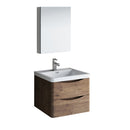 Fresca Tuscany 24" Rosewood Wall Hung Modern Bathroom Vanity w/ Medicine Cabinet FVN9024RW