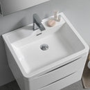 Fresca Tuscany 24" Glossy White Wall Hung Modern Bathroom Vanity with Medicine Cabinet FVN9024WH