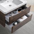 Fresca Tuscany 32" Rosewood Wall Hung Modern Bathroom Vanity with Medicine Cabinet FVN9032RW