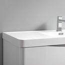 Fresca Tuscany 40" Glossy White Wall Hung Modern Bathroom Vanity with Medicine Cabinet FVN9040WH