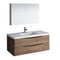 Fresca Tuscany 48" Rosewood Wall Hung Modern Bathroom Vanity w/ Medicine Cabinet FVN9048RW