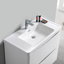 Fresca Tuscany 32" Glossy White Free Standing Modern Bathroom Vanity with Medicine Cabinet FVN9132WH