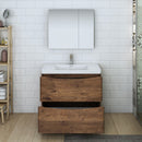 Fresca Tuscany 36" Rosewood Free Standing Modern Bathroom Vanity with Medicine Cabinet FVN9136RW