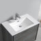 Fresca Catania 30" Ocean Gray Wall Hung Modern Bathroom Vanity with Medicine Cabinet FVN9230OG