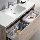 Fresca Catania 48" Rustic Natural Wood Wall Hung Modern Bathroom Vanity with Medicine Cabinet FVN9248RNW