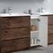 Fresca Lazzaro 72" Rosewood Free Standing Double Sink Modern Bathroom Vanity with Medicine Cabinet FVN93-301230RW-D