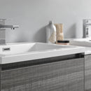 Fresca Lazzaro 84" Glossy Ash Gray Free Standing Double Sink Modern Bathroom Vanity with Medicine Cabinet FVN93-361236HA-D