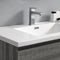 Fresca Lazzaro 72" Glossy Ash Gray Free Standing Double Sink Modern Bathroom Vanity with Medicine Cabinet FVN93-3636HA-D