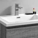 Fresca Lazzaro 24" Glossy Ash Gray Free Standing Modern Bathroom Vanity with Medicine Cabinet FVN9324HA