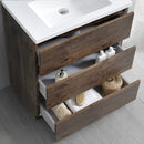 Fresca Lazzaro 30" Rosewood Free Standing Modern Bathroom Vanity with Medicine Cabinet FVN9330RW