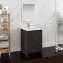 Fresca Imperia 24" Dark Gray Oak Free Standing Modern Bathroom Vanity w/ Medicine Cabinet FVN9424DGO