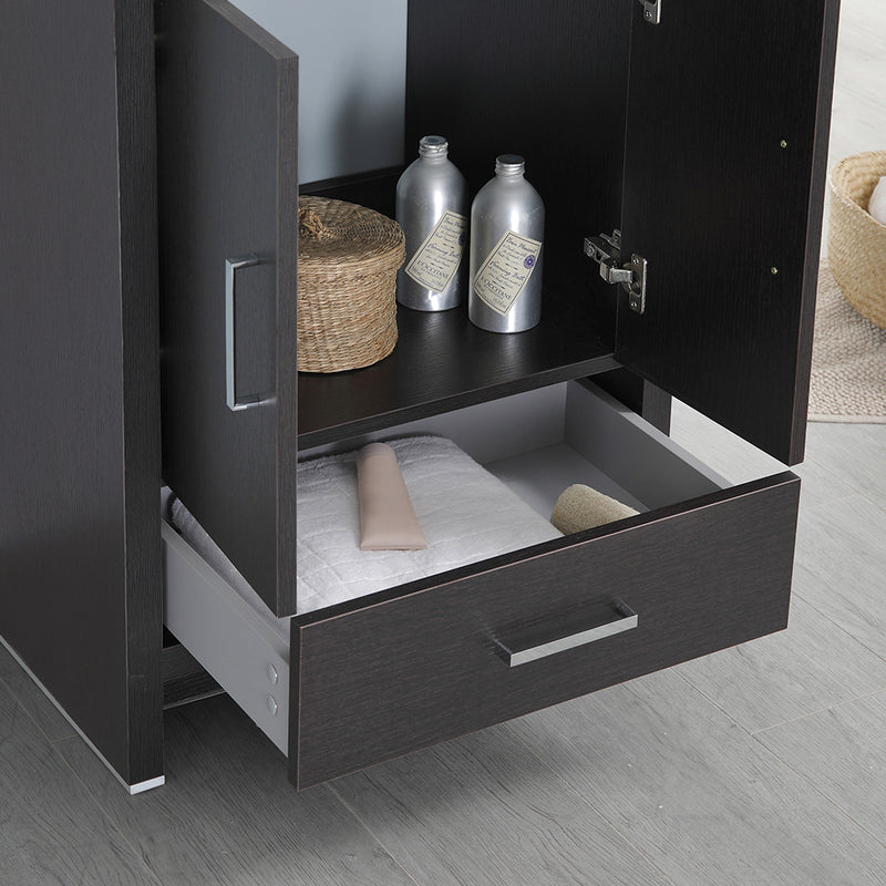 Fresca Imperia 24" Dark Gray Oak Free Standing Modern Bathroom Vanity with Medicine Cabinet FVN9424DGO