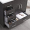 Fresca Imperia 36" Dark Gray Oak Free Standing Modern Bathroom Vanity with Medicine Cabinet- Left Version FVN9436DGO-L