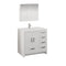 Fresca Imperia 36" Glossy White Free Standing Modern Bathroom Vanity w/ Medicine Cabinet - Right Version FVN9436WH-R