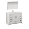 Fresca Imperia 48" Glossy White Free Standing Modern Bathroom Vanity w/ Medicine Cabinet FVN9448WH