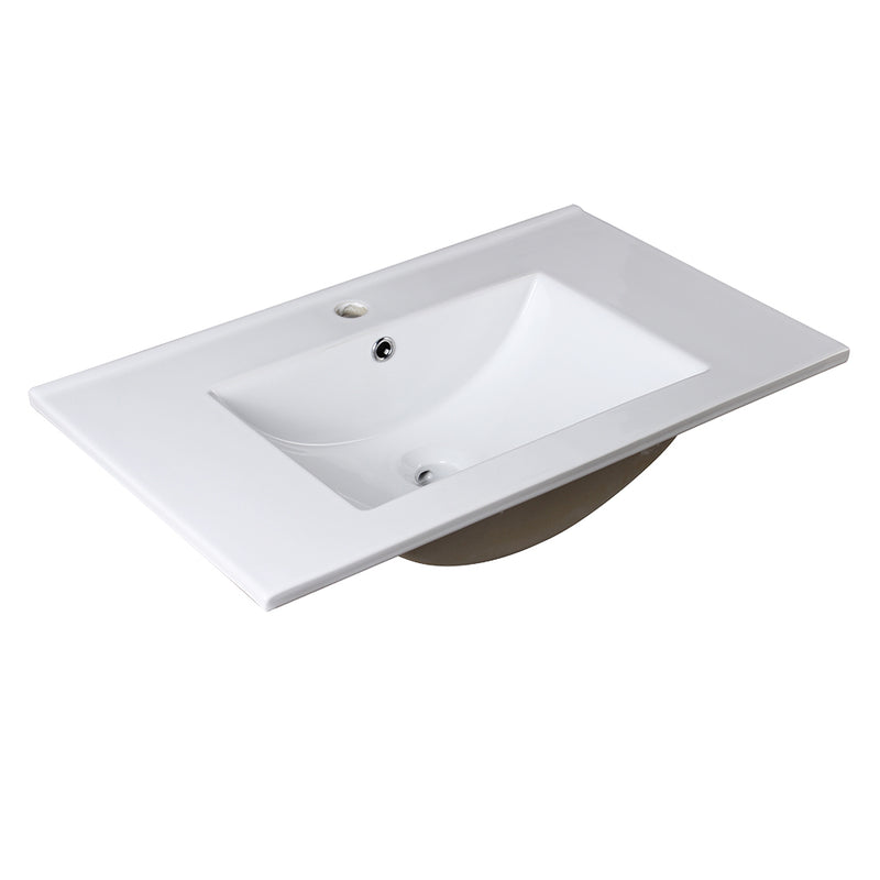 Fresca Torino 30" White Integrated Sink with Countertop FVS6230WH