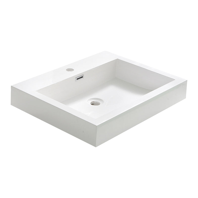 Fresca Alto 23" White Integrated Sink with Countertop FVS8058WH