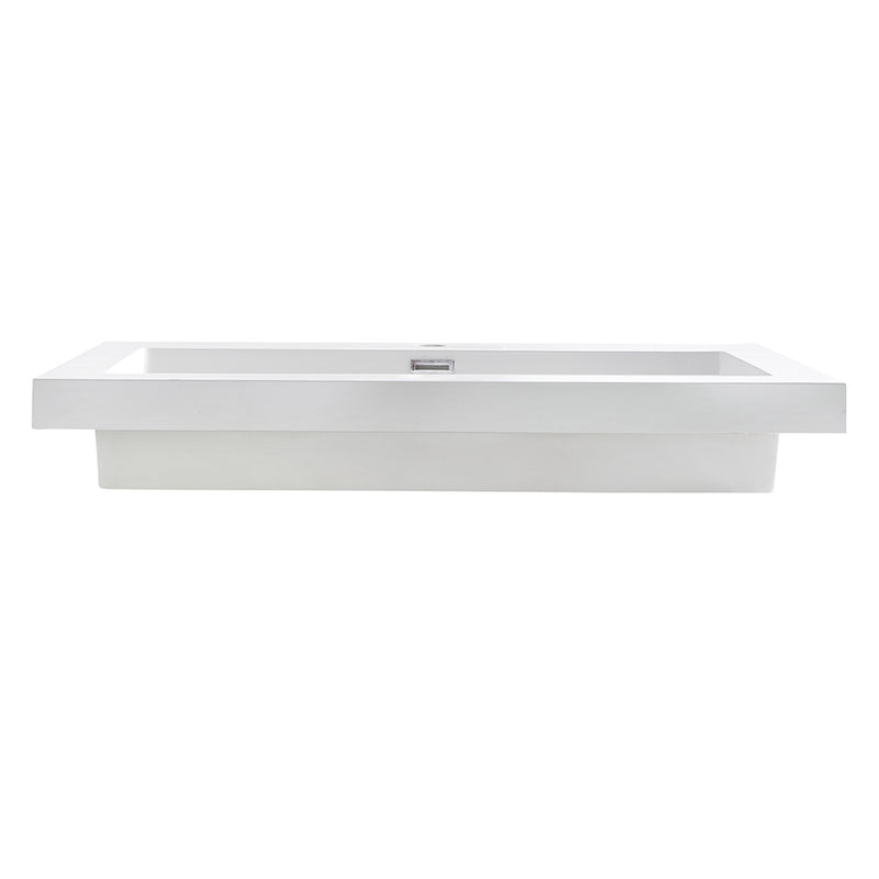 Fresca Medio 32" White Integrated Sink with Countertop FVS8080WH