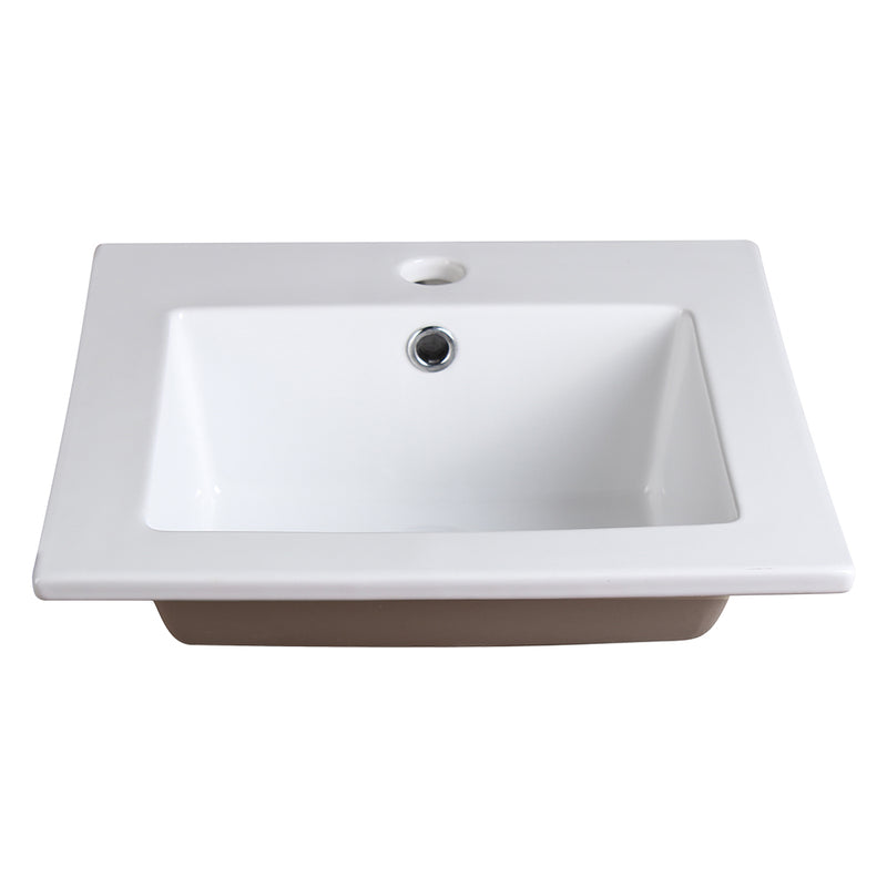 Fresca Allier 16" White Integrated Sink / Countertop FVS8118WH