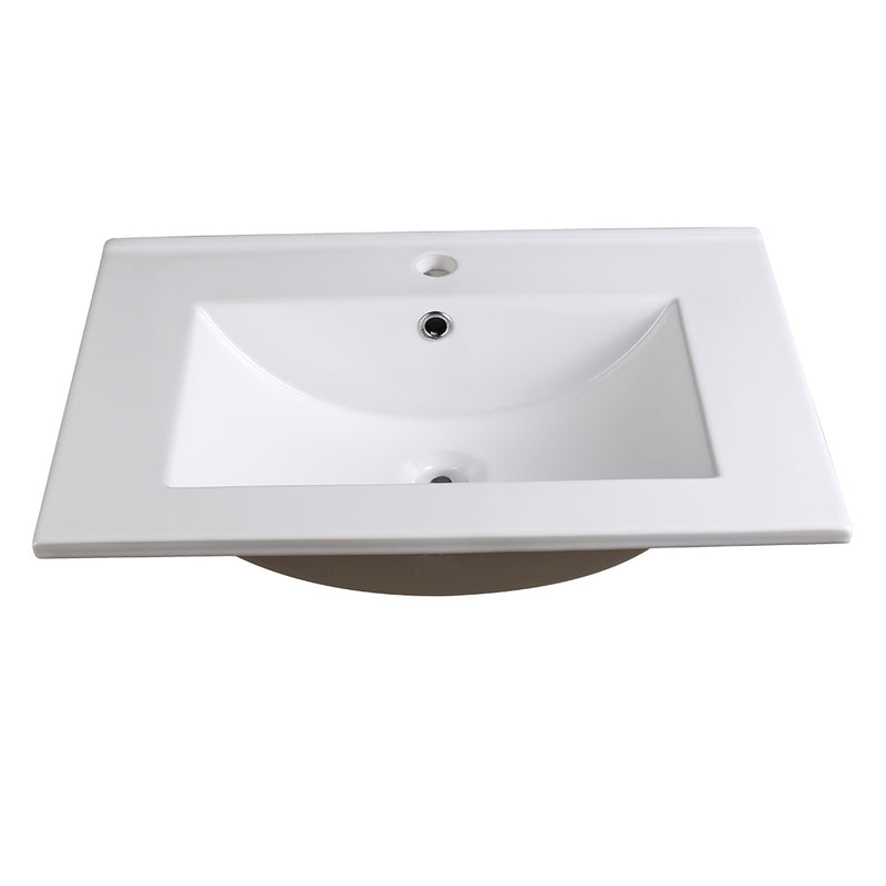 Fresca Allier 24" White Integrated Sink / Countertop FVS8125WH