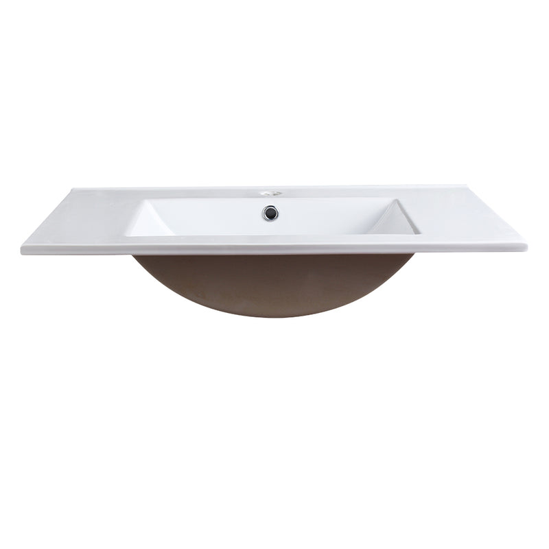 Fresca Allier 30" White Integrated Sink with Countertop FVS8130WH