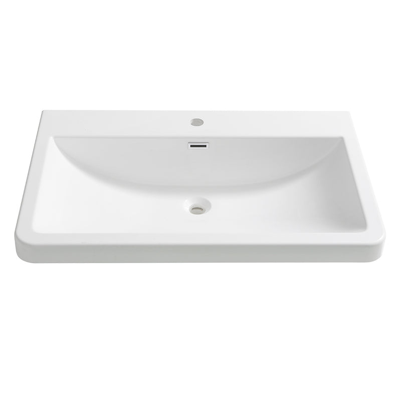 Fresca Milano 32" White Integrated Sink / Countertop FVS8532WH