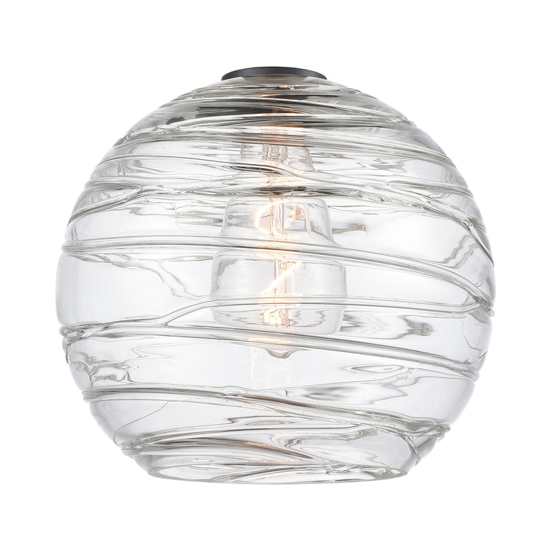 Deco Swirl Glass shown in the  finish with a Clear shade