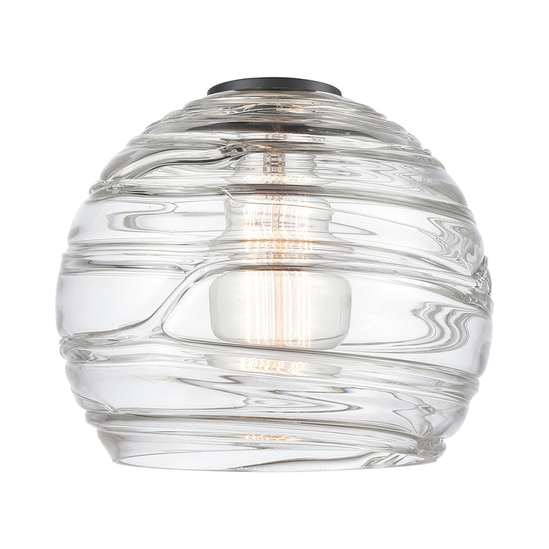 Deco Swirl Glass shown in the  finish with a Clear shade