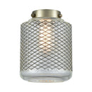 Stanton Glass shown in the  finish with a Clear Wire Mesh shade