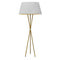 Dainolite 1 Light Gabriela Floor Lamp Jtone Wht/Gld Agb GAB-601F-AGB-692