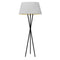 Dainolite 1 Light Gabriela Floor Lamp Jtone Wht/Gld Mw GAB-601F-MB-692