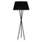 Dainolite 1 Light Gabriela Floor Lamp Jtone Blk/Slv Mb GAB-601F-MB-697