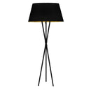 Dainolite 1 Light Gabriela Floor Lamp Jtone Blk/Gld Shade Mb GAB-601F-MB-698