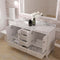 Modern Fittings Caroline Avenue 60" Double Bath Vanity with Cultured Marble Quartz Top and Round Sinks