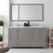 Modern Fittings Caroline Avenue 60" Double Bath Vanity with Marble Top and Square Sinks