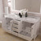 Modern Fittings Caroline Avenue 72" Double Bath Vanity with Cultured Marble Quartz Top and Round Sinks