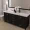 Modern Fittings Caroline Avenue 72" Double Bath Vanity with Cultured Marble Quartz Top and Square Sinks