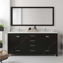 Modern Fittings Caroline Avenue 72" Double Bath Vanity with Quartz Top and Round Sinks