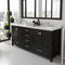 Modern Fittings Caroline Avenue 72" Double Bath Vanity with Quartz Top and Round Sinks Faucets